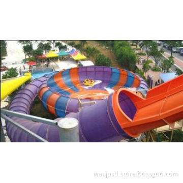 Large High Speed Space Bowl Water Slide Water Park For 4 Pe